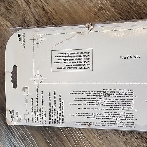 Mail Slot National Hardware N325-290 V1911 Mail Slot in Nickel , 2" x 11" - Picture 6 of 8